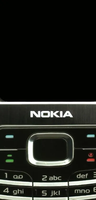 Nokia phone with classic keypad design wallpaper.