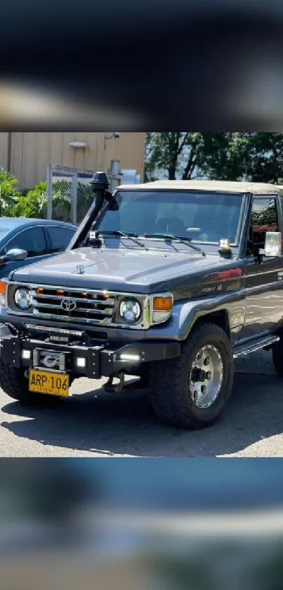 Classic SUV parked outdoors, perfect for off-road adventures.