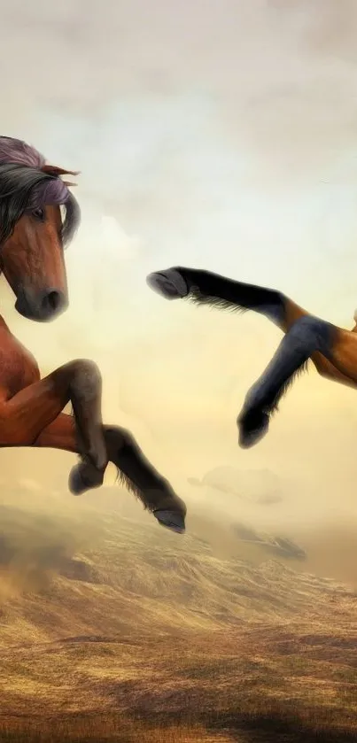 Cloud Sky Horse Live Wallpaper