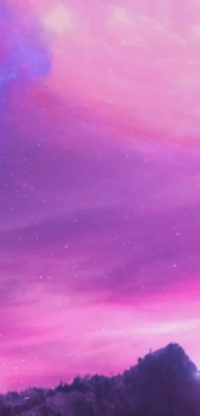 Cloud Sky Purple Live Wallpaper