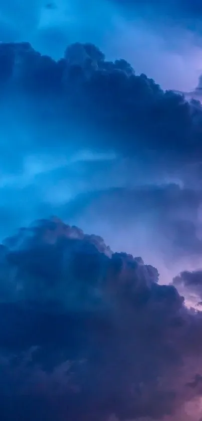 Cloud Sky Purple Live Wallpaper