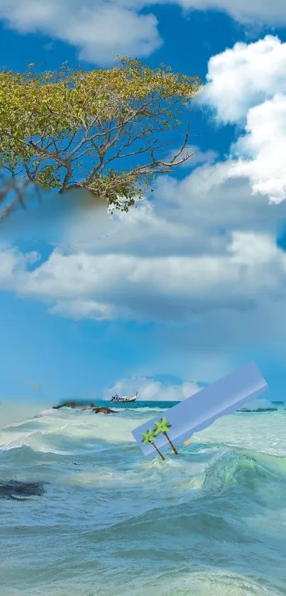 Cloud Water Sky Live Wallpaper