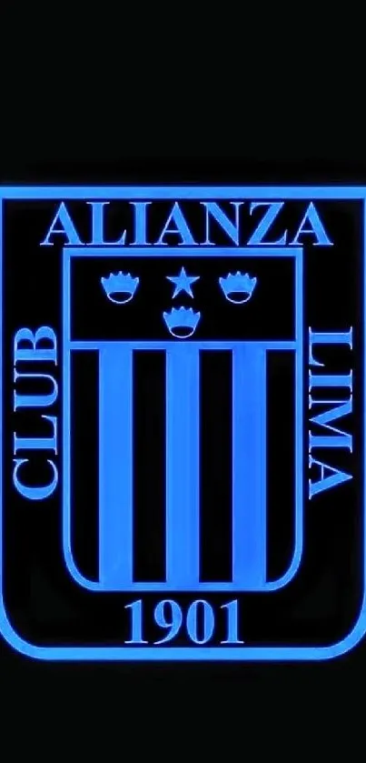 Blue and black Club Alianza Lima logo.