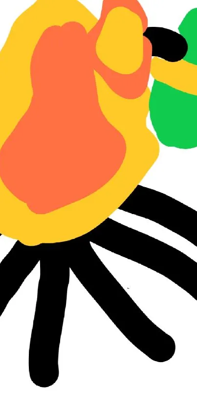 Colorful abstract art wallpaper with bold strokes and vibrant hues.
