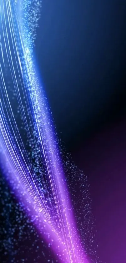 Colorful abstract wallpaper with light streaks and purple tones.