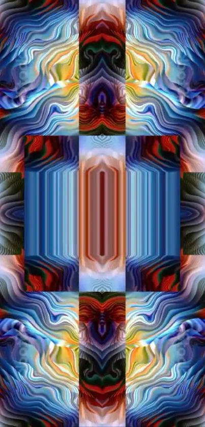 Colorful abstract design wallpaper for mobile phone.