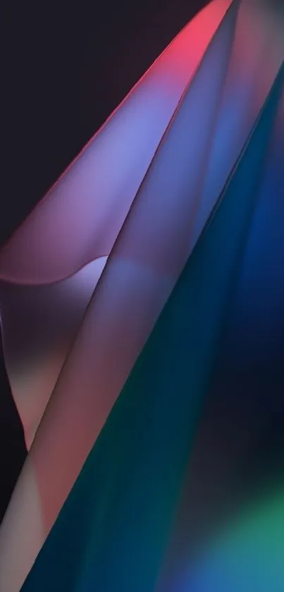 Vibrant abstract mobile wallpaper with gradient colors.