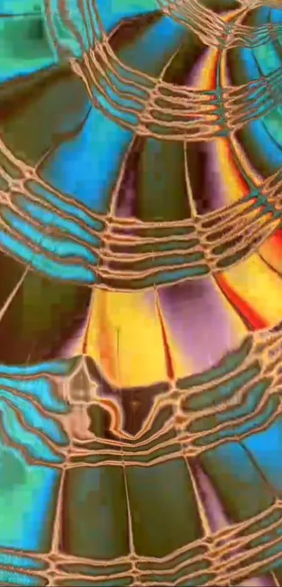 Colorful abstract mosaic pattern with vibrant design.