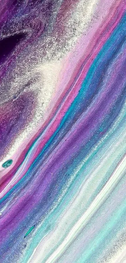 Colorful abstract wallpaper with purple, turquoise, and white tones.