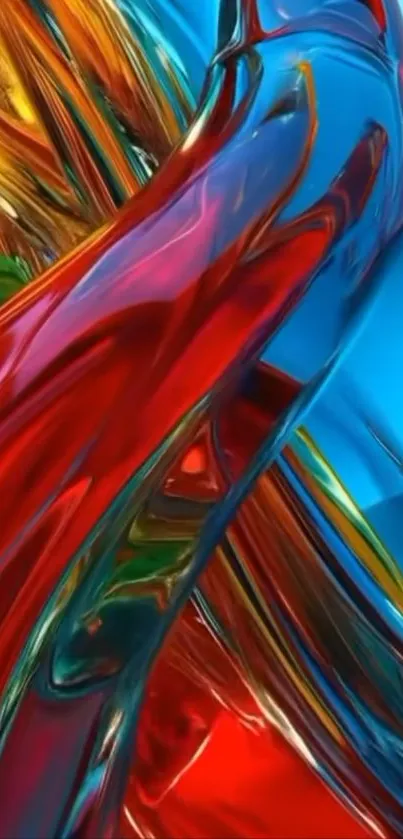 Colorful abstract swirl design wallpaper.
