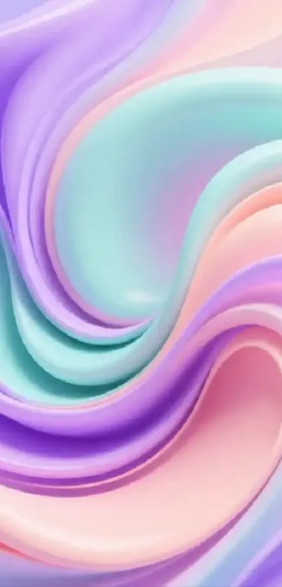 Abstract colorful swirl mobile wallpaper.