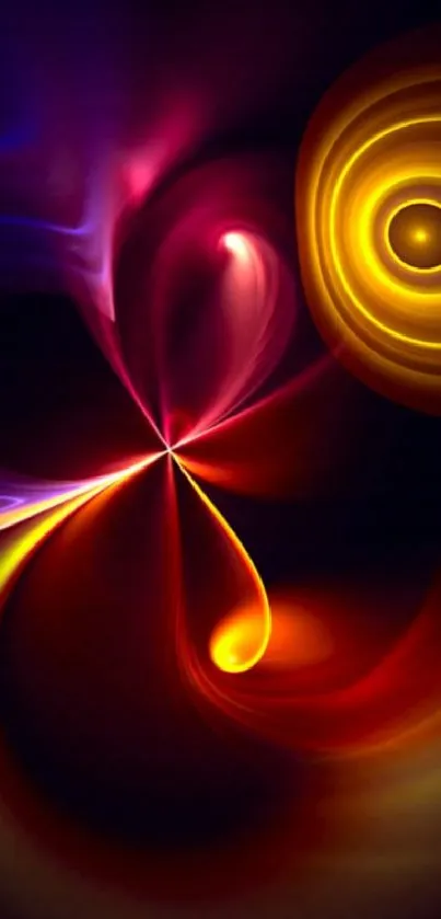 Colorful abstract swirl wallpaper for phone background.