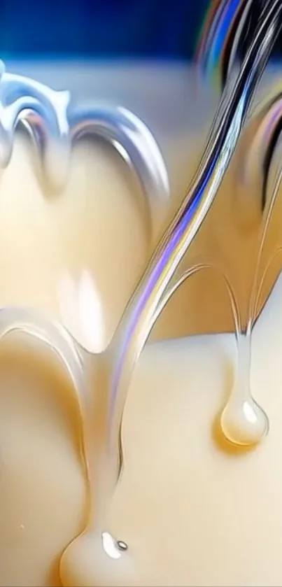 Colorful artistic liquid design wallpaper.