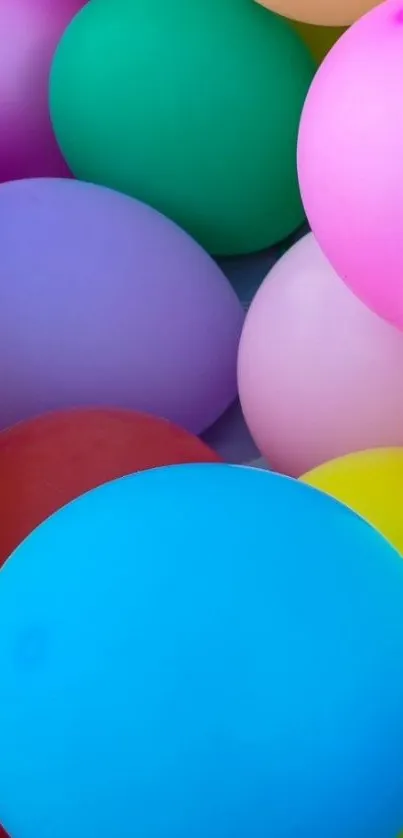 A vibrant and colorful balloon wallpaper for phones.