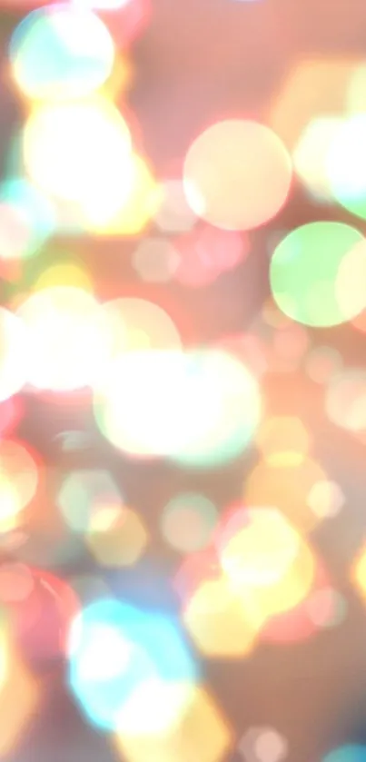 Colorful bokeh wallpaper with vibrant hues and soft light effects.