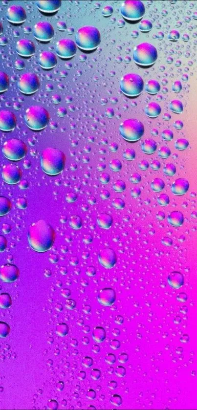 Vibrant mobile wallpaper with colorful bubbles on a gradient background.