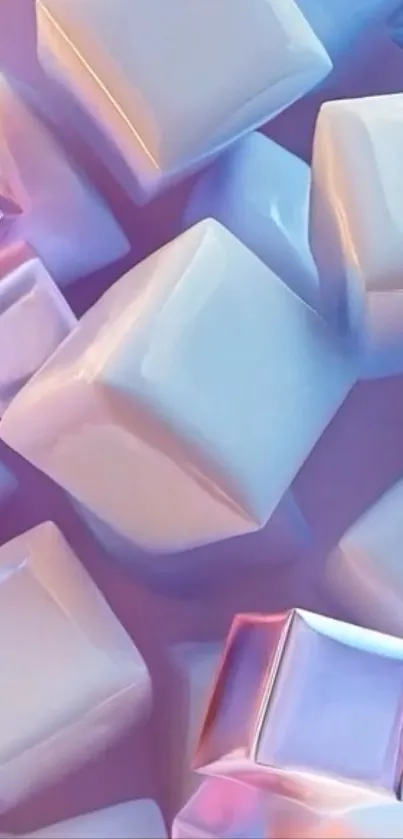 3D colorful cubes abstract wallpaper.