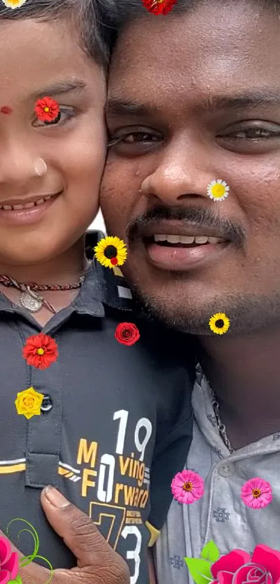 Colorful Family Portrait Wallpaper - free download