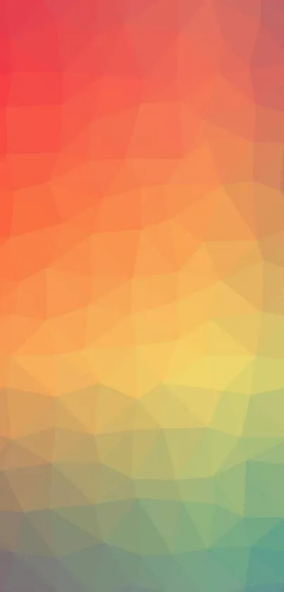 Dynamic geometric wallpaper with vibrant colors.