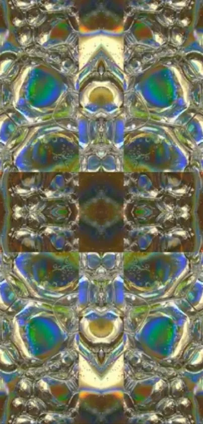 Colorful geometric pattern with abstract design.