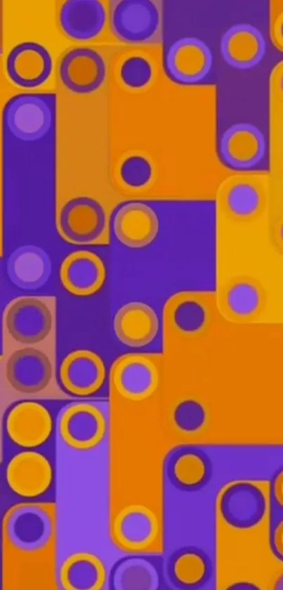Bright and colorful geometric wallpaper design.