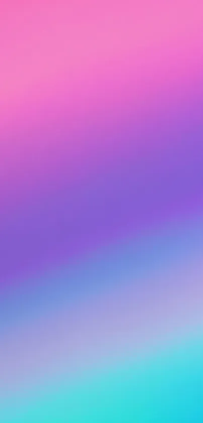 Vibrant pink, purple, and blue gradient mobile wallpaper.