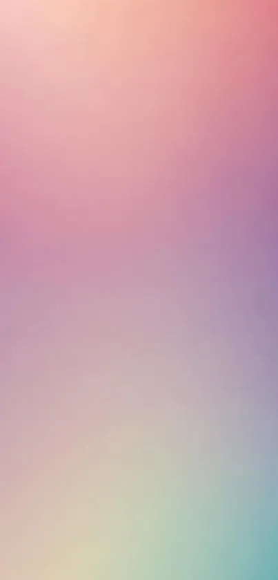 Colorful gradient mobile phone wallpaper with pastel hues.