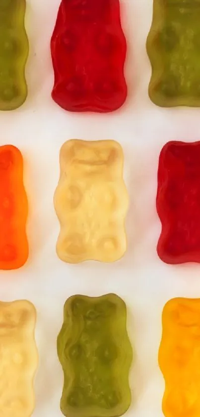 Colorful Gummy Bear Pattern - free download