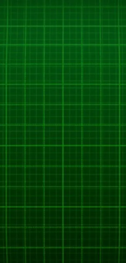 Vibrant heart on a green techno grid background for mobile screens.