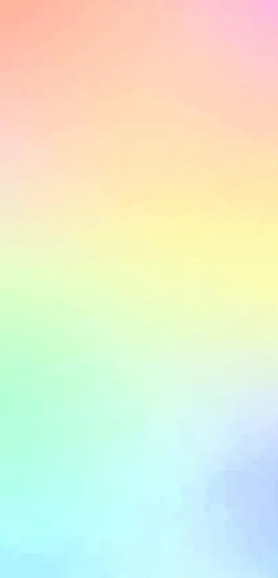 Vibrant pastel gradient wallpaper with soft colors.