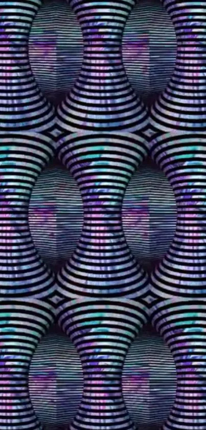 Abstract colorful spiral pattern wallpaper with vibrant hues.