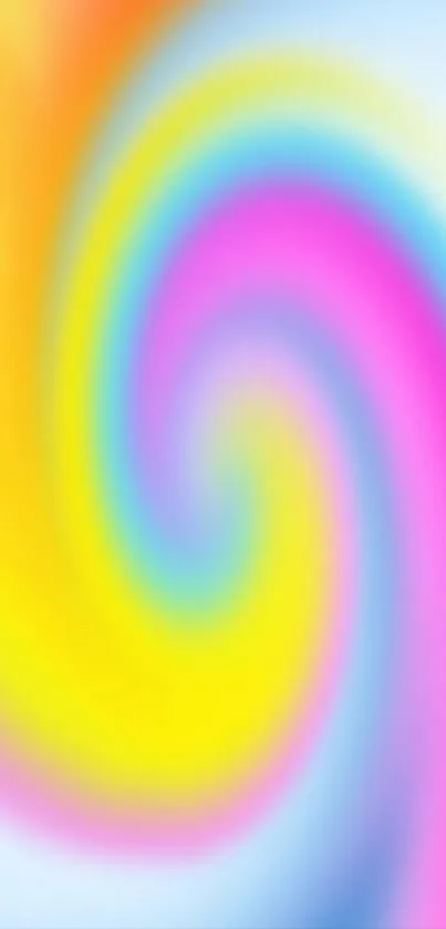 Colorful swirl mobile wallpaper with vibrant hues.