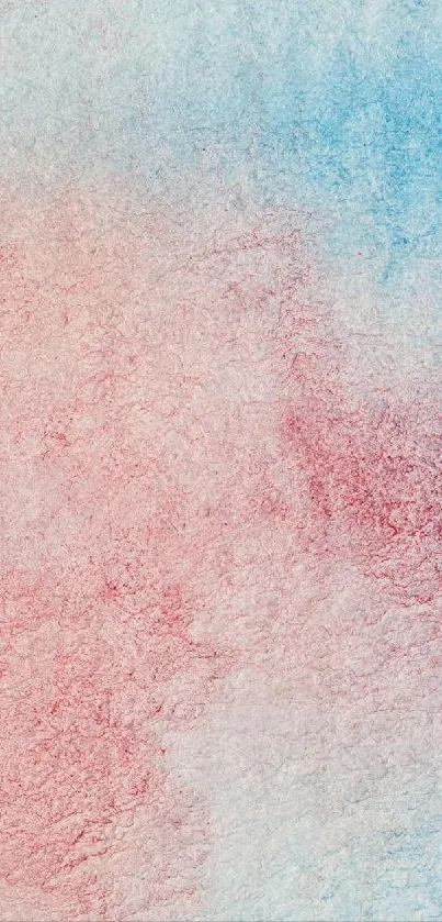 Vibrant textured abstract art in red, pink, and blue hues.