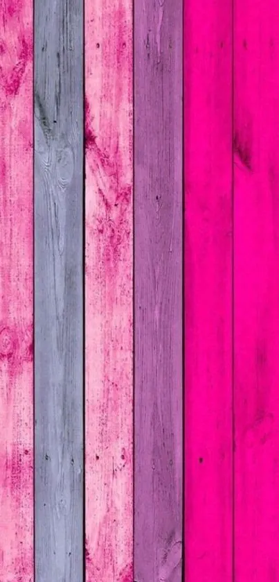 Colorful wood planks with pink and purple stripes.