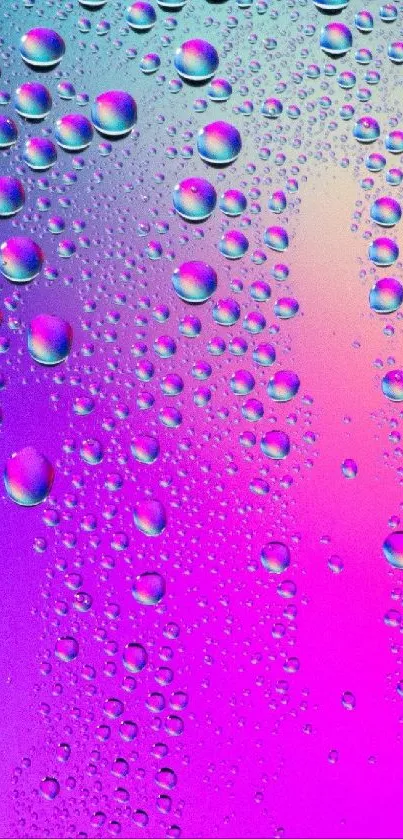 pink pearly water drops Live Wallpaper