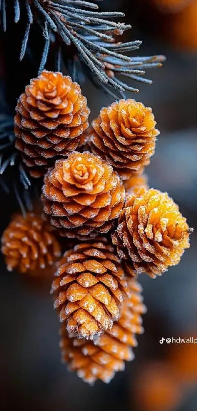 Conifer Cone Close-up Natural Material Live Wallpaper