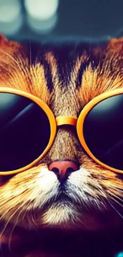 Cat wearing sunglasses with a cool vibe.