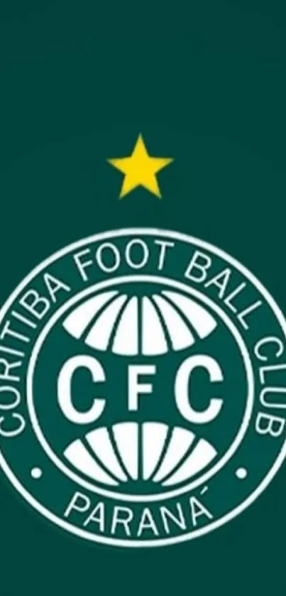 Coritiba Football Club logo with green background and yellow star.