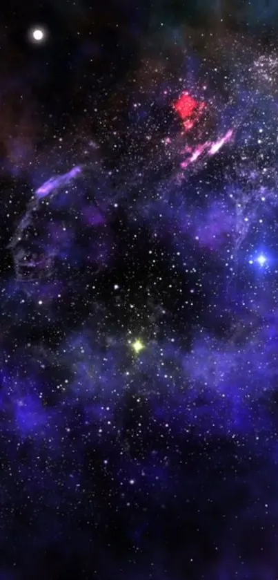 Dark galaxy wallpaper with stars in deep space