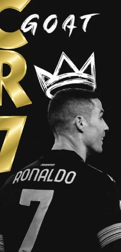 CR7 Black and Gold Wallpaper free download