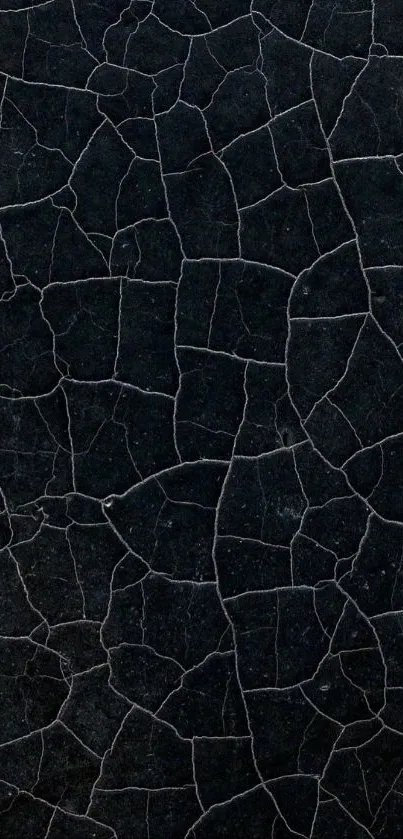 Cracked black texture mobile wallpaper.