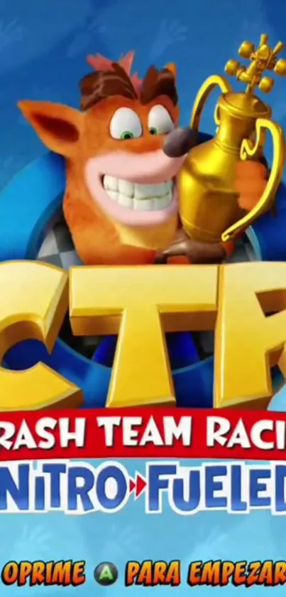 Crash Team Racing Nitro-Fueled wallpaper featuring a trophy.