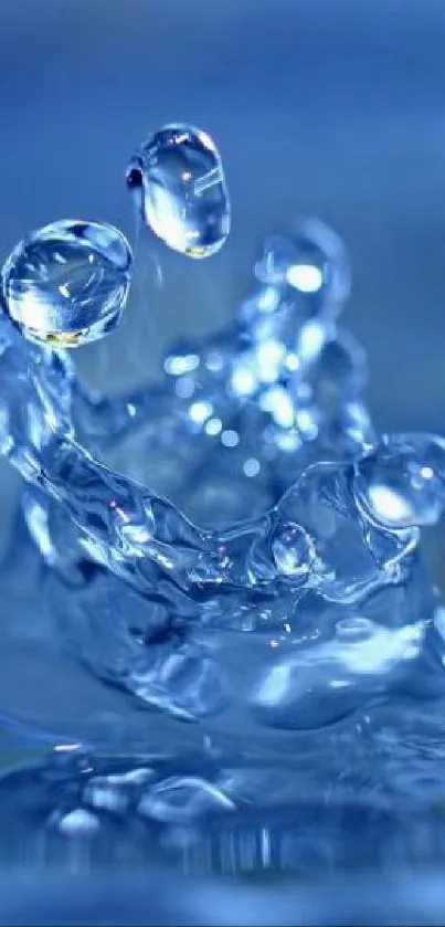 Crystal clear water splash captured in motion.