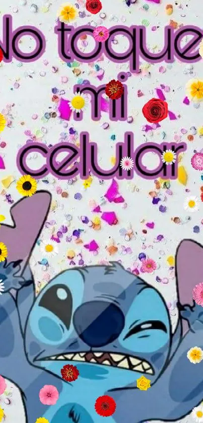 Cute animated wallpaper with confetti background.