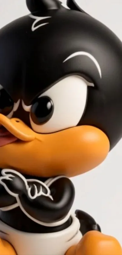 Cute cartoon character with a playful expression