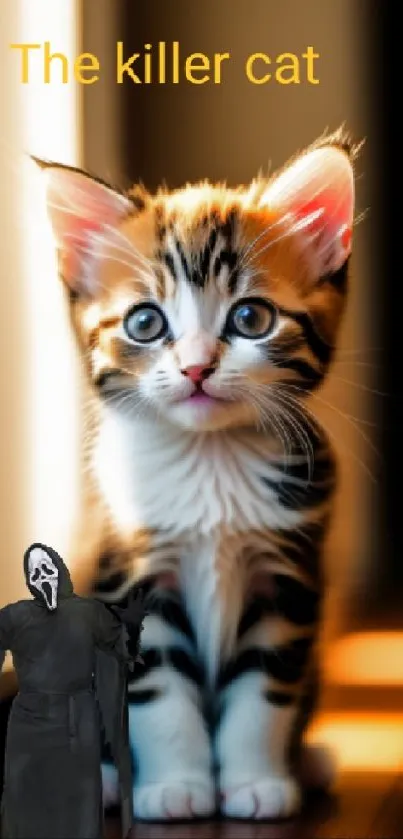 Cute Kitten Scary Element Wallpaper - free download