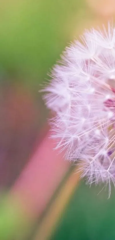 Dreamy dandelion close-up wallpaper.