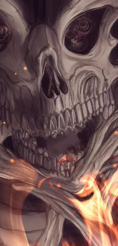 Dark Abstract Skull Design - free download