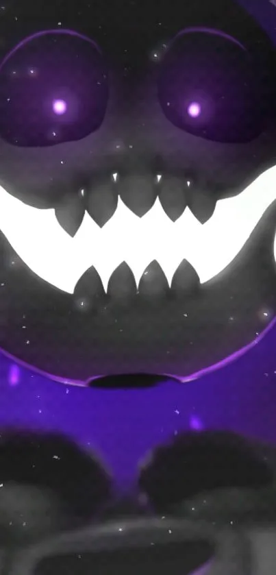 Dark purple mystical monster with glowing eyes and teeth.