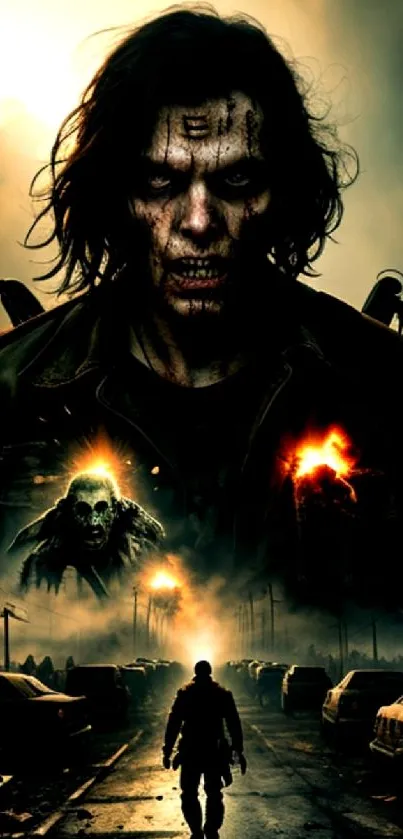 Dark apocalyptic warrior art with dramatic lighting.